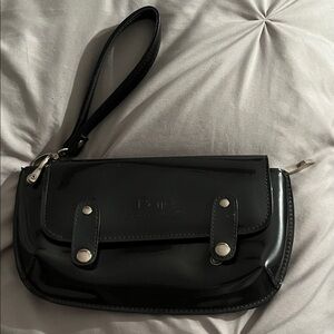 Beijo Black Clutch